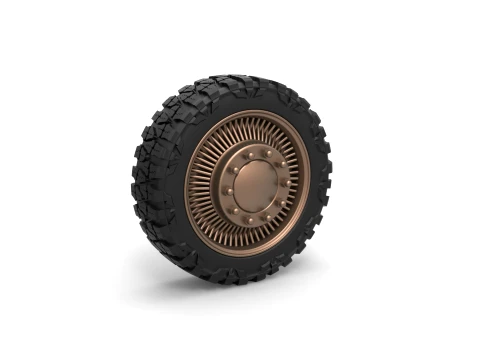 Front wire semi wheel for pickup Scale 1 to 25 3D Druckmodell