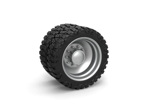 Rear semi wheel for pickup Version 2 Scale 1 to 25 3D Принт Модель