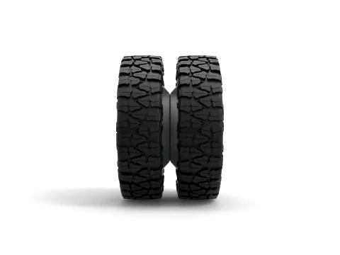 Rear semi wheel for pickup Version 2 Scale 1 to 25 3D Print Model