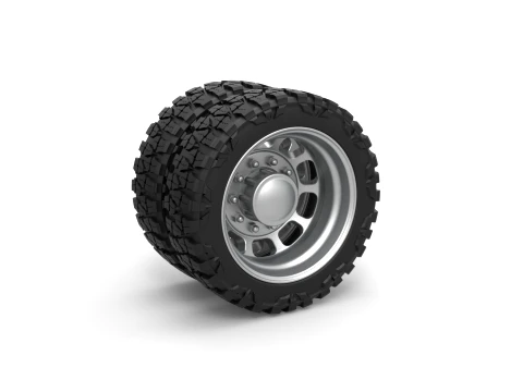 Rear semi wheel for pickup Version 3 Scale 1 to 25 3D Принт Модель