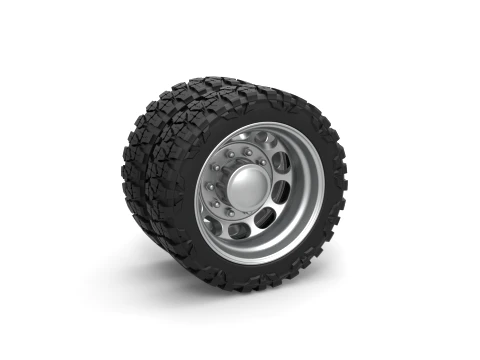 Rear semi wheel for pickup Version 4 Scale 1 to 25 3D Принт Модель