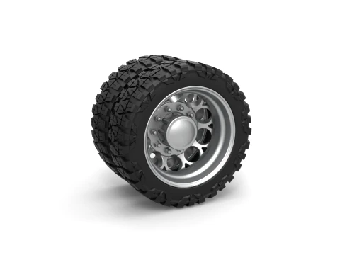 Rear semi wheel for pickup Version 6 Scale 1 to 25 3D Принт Модель
