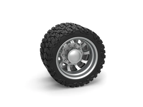Rear semi wheel for pickup Version 8 Scale 1 to 25 3D Принт Модель