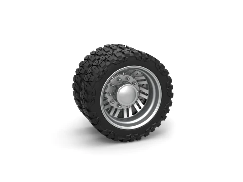 Rear semi wheel for pickup Version 11 Scale 1 to 25 3D Принт Модель