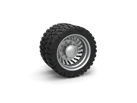 Rear semi wheel for pickup Version 13 Scale 1 to 25 3D Принт Модель