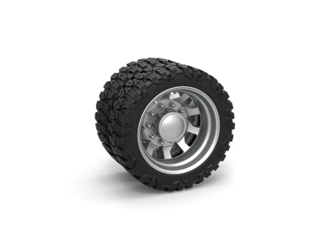 Rear semi wheel for pickup Version 18 Scale 1 to 25 3D Принт Модель