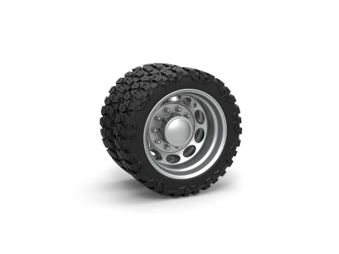 Rear semi wheel for pickup Version 20 Scale 1 to 25 3D Принт Модель