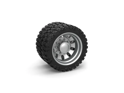 Rear semi wheel for pickup Version 21 Scale 1 to 25 Modèles 3D en vedette
