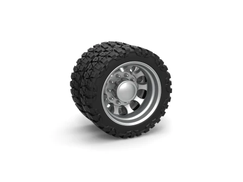 Rear semi wheel for pickup Version 22 Scale 1 to 25 Modèles 3D en vedette