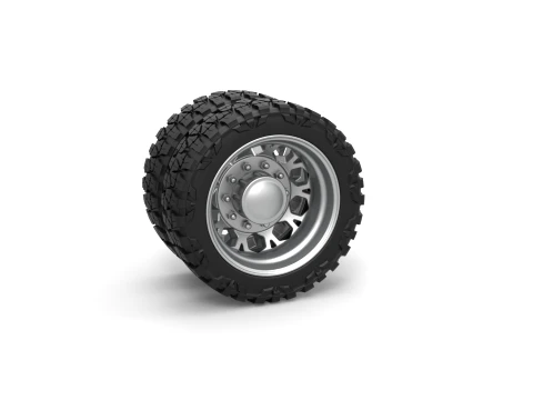 Rear semi wheel for pickup Version 23 Scale 1 to 25 Modèles 3D en vedette