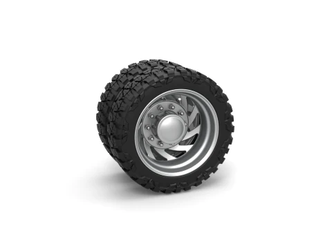 Rear semi wheel for pickup Version 24 Scale 1 to 25 Modèles 3D en vedette