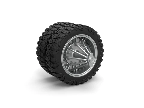 Rear slab semi wheel for pickup Scale 1 to 25 Modello di stampa 3D