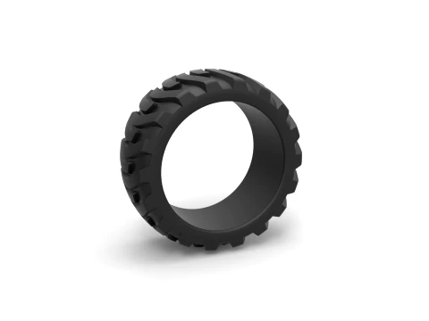 Demolition derby rear tire Scale 1 to 25 Modèles 3D en vedette