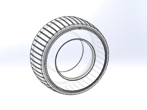 Offroad tire 22 Scale 1 to 25 3D Print Model