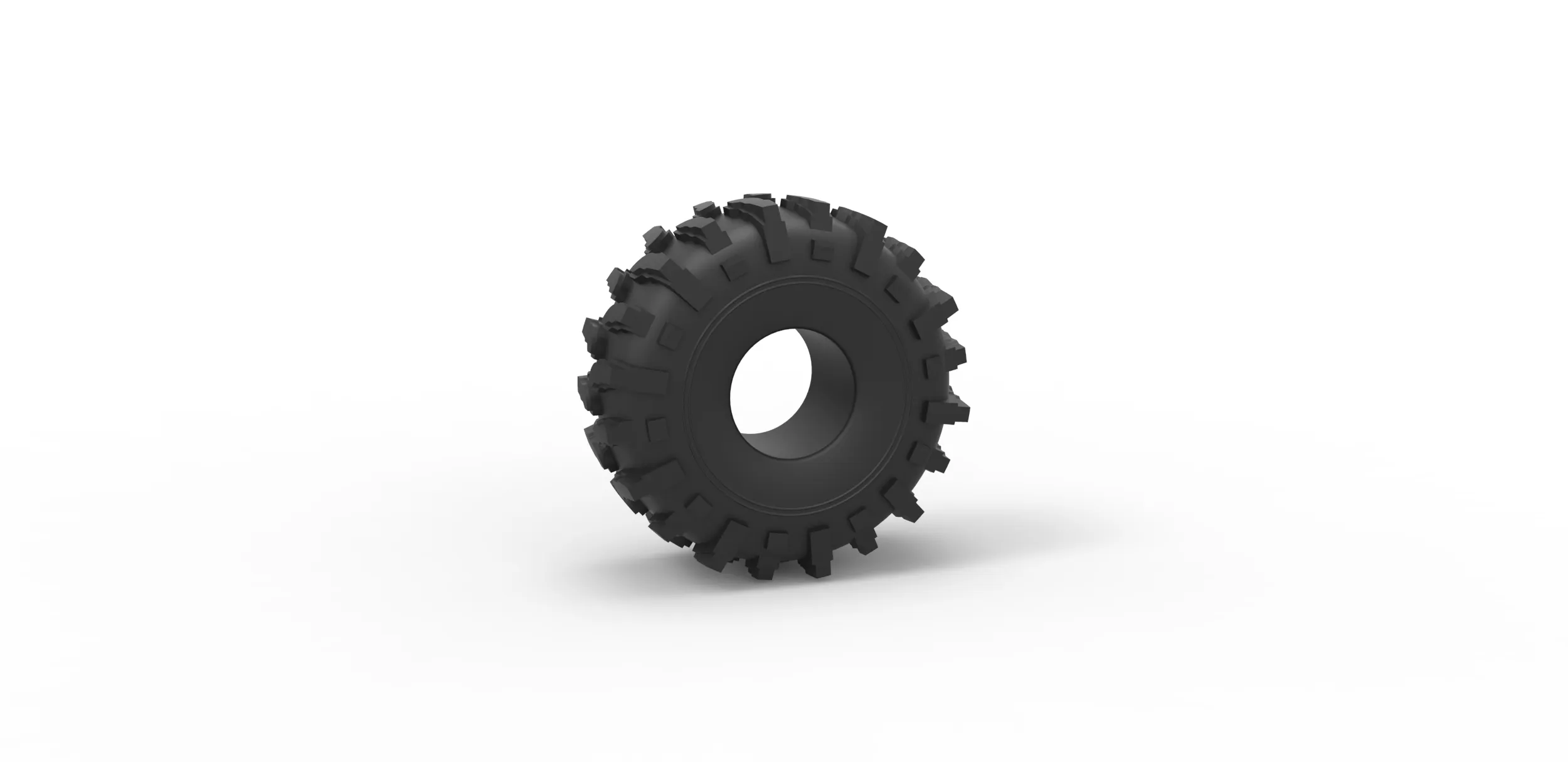 Offroad tire 25 Scale 1 to 10 3D Print Model .c4d .max .obj .3ds .fbx .stl .blend 