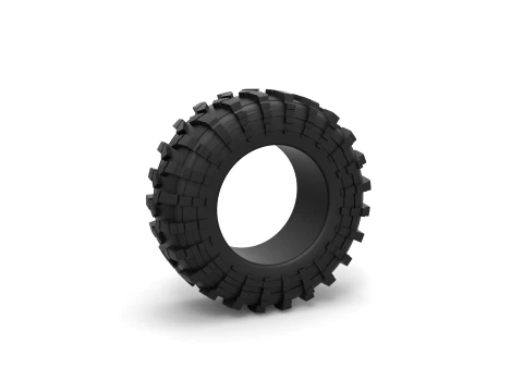 Offroad tire 39 Scale 1 to 25 3D Принт Модель