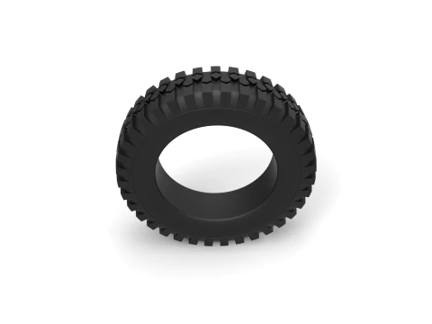 Offroad tire 73 Scale 1 to 25 3D Print Model