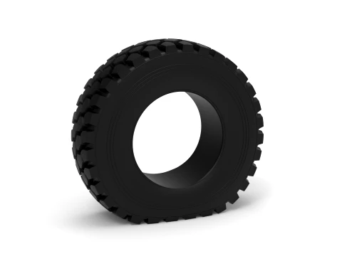 Offroad tire 75 deflated Scale 1 to 25 Modello di stampa 3D