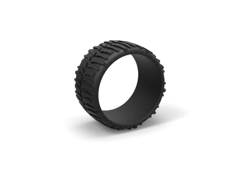 Low profile tire 2 for lifted trucks Scale 1 to 10 Modèles 3D en vedette