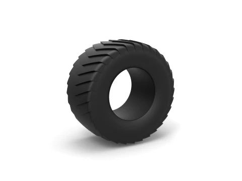 Pulling truck tire 1 Scale 1 to 10 3D Print Model