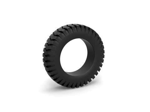 Semi truck tire 3 Scale 1 to 25 Modello di stampa 3D