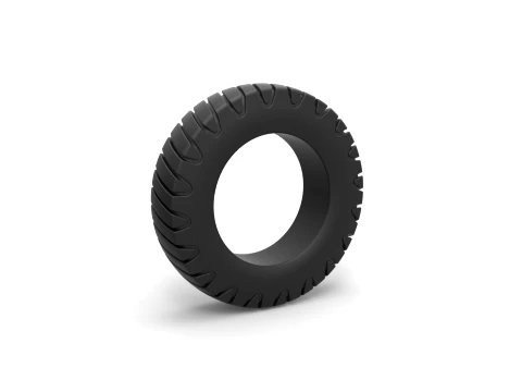 Semi truck tire 5 Scale 1 to 25 Modello di stampa 3D