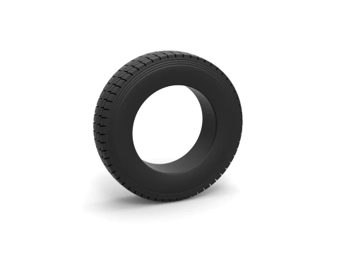 Semi truck tire 6 Scale 1 to 25 Modello di stampa 3D