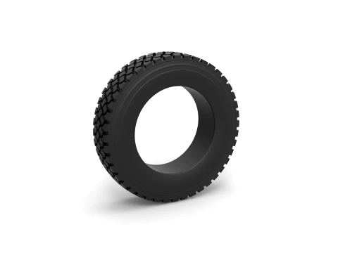 Semi truck tire 7 Scale 1 to 25 Modello di stampa 3D