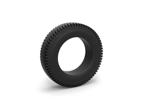 Semi truck tire 8 Scale 1 to 25 Modello di stampa 3D