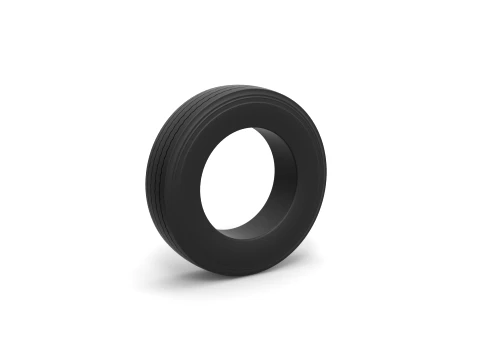 Semi truck tire 9 Scale 1 to 25 Modello di stampa 3D