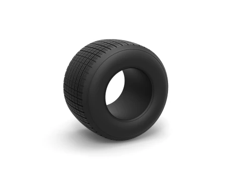 Dirt Sprint racing tire 2 Scale 1 to 25 3D Print Model