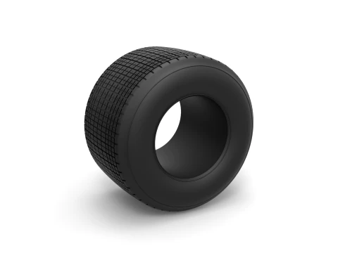 Dirt Sprint racing tire 11 Scale 1 to 25 Modello di stampa 3D