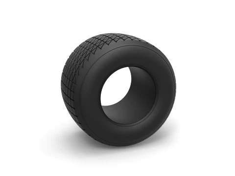 Dirt Sprint racing tire 15 Scale 1 to 25 Modello di stampa 3D