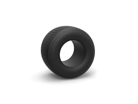 Dirt Sprint racing tire 25 Scale 1 to 25 3D 프린트 모델