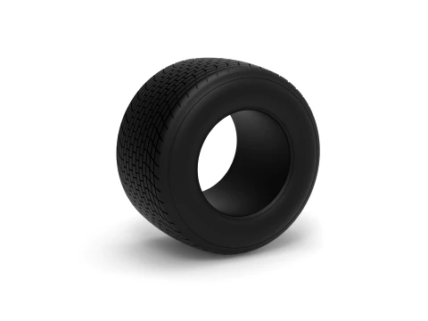 Dirt Sprint racing tire 26 Scale 1 to 25 3D printmodel