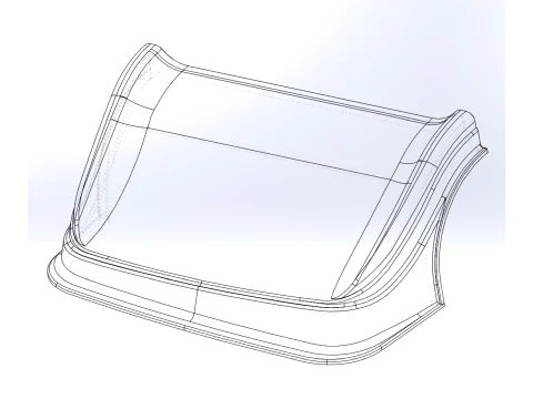 Non symmetric Nose for Australian Super Sedan Scale 1 to 25 3D Print Model