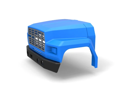 Nose for Vintage School bus Scale 1 to 25 3D Print Model