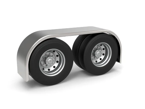 Semi truck Rear fenders Set 1 Scale 1 to 25 3D Print Model