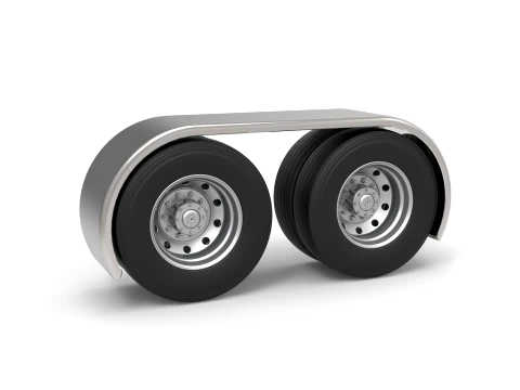 Semi truck Rear fenders Set 2 Scale 1 to 25 3D Print Model