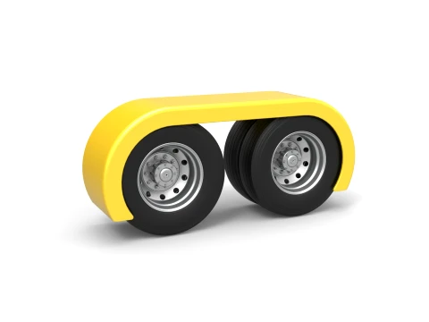 Semi truck Rear fenders Set 5 Scale 1 to 25 3D Print Model