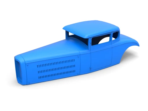 Shell model for Hot rod Scale 1 to 24 3D Print Model