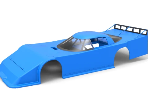 Shell of Asphalt Outlaw Super late model Scale 1 to 25 3D Print Model