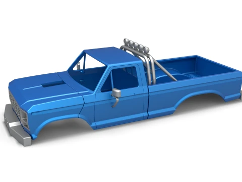 Shell of Vintage Monster Truck Version 3 Scale 1 to 25 3Dプリントモデル
