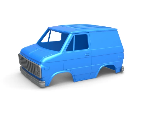 Shell of Fun short Vintage Van Scale 1 to 25 3D printmodel
