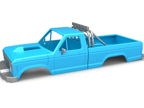 Shell of vintage Monster Truck Scale 1 to 25 Model do druku 3D