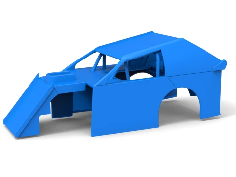 Shell of Mod Lite Race car Version 1 Scale 1 to 25 3D Print Model