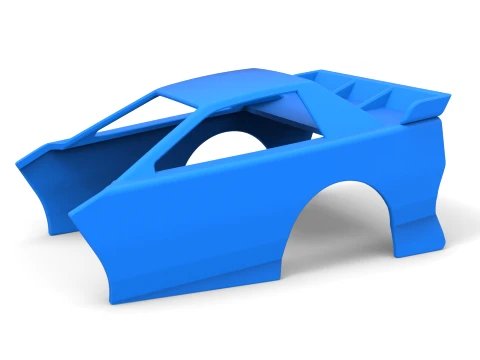 Shell of New Zealand Modified Stock car Version 2 Scale 1 to 25 3D Print Model