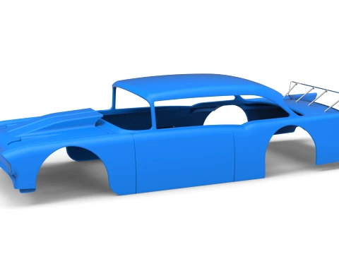 Shell of Vintage Asphalt Modified stock car V9 Scale 1 to 25 3Dプリントモデル