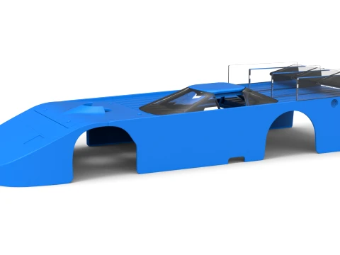 Shell of Vintage Asphalt Outlaw Super late model Scale 1 to 25 3D Print Model