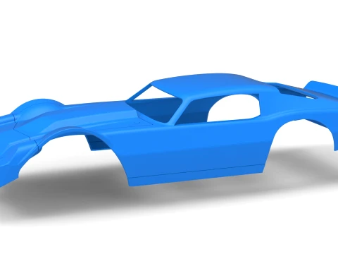 Shell of Vintage Dirt late model Race car Version 2 Scale 1 to 25 Modello di stampa 3D